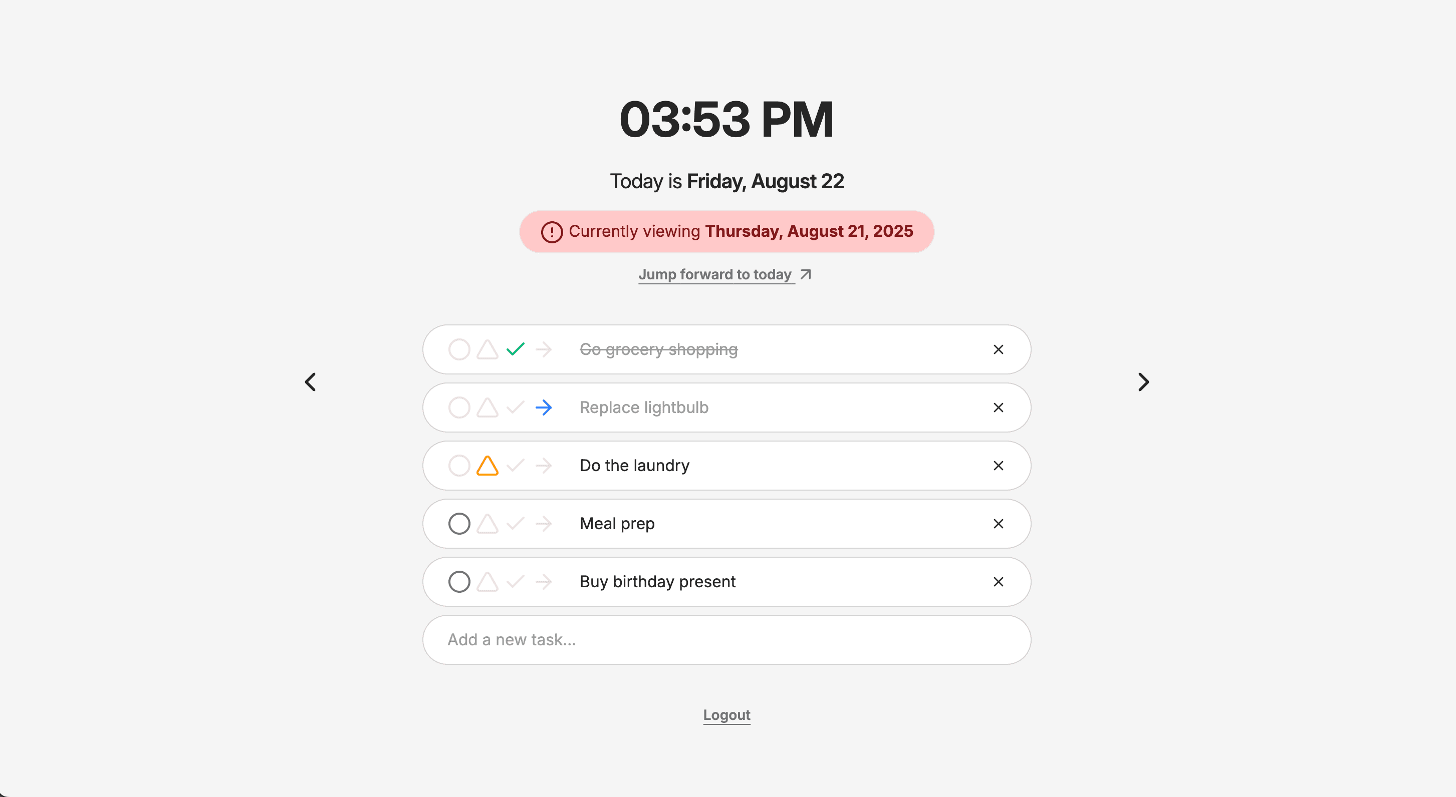 Daily Task Management Application